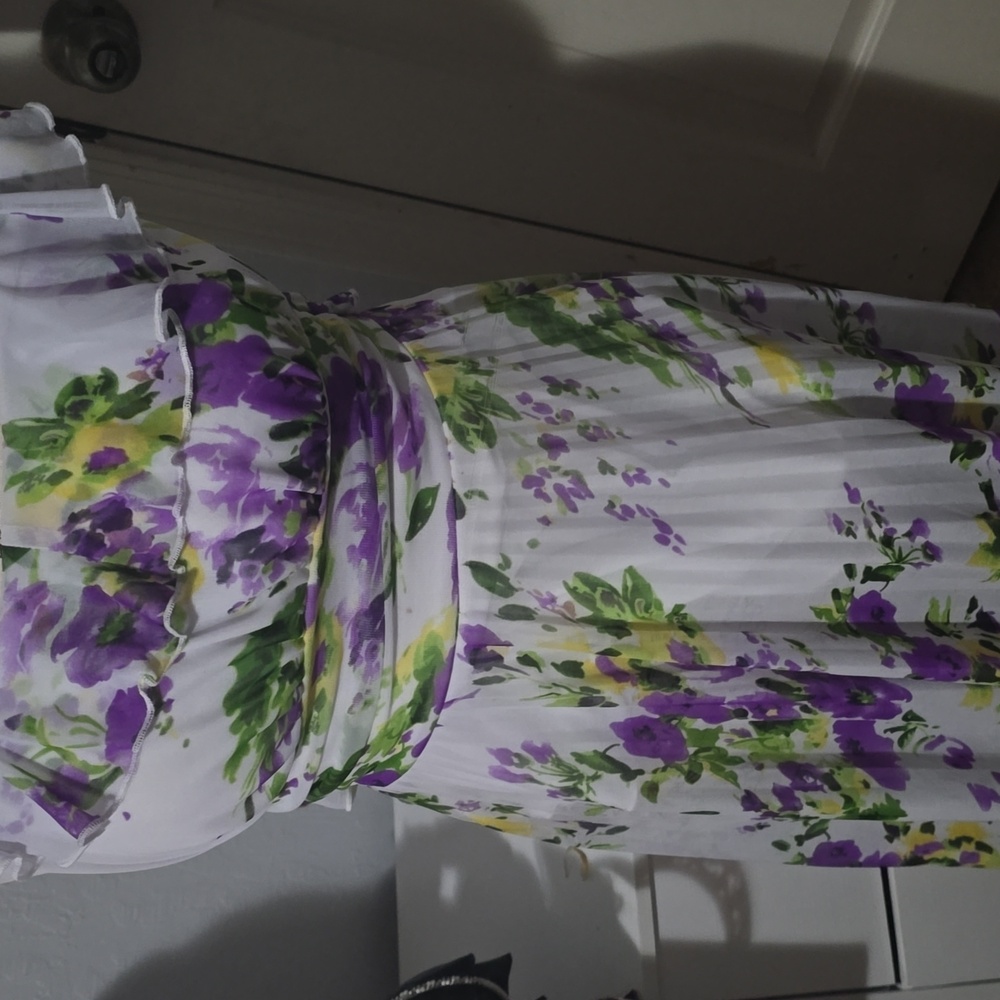 Sma floral white Maurice Dress